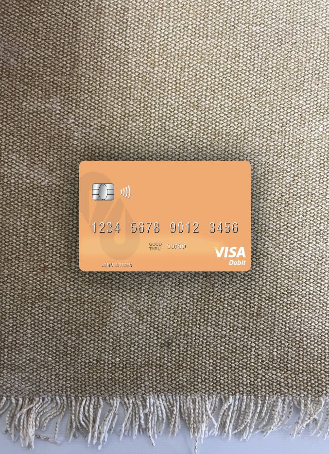 Download Pakistan Al Baraka Bank visa debit card photolook front Photoshop template